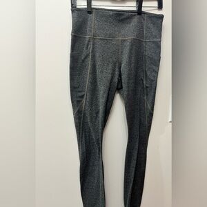 Athleta Salutation Stash Pocket Tight Charcoal Gray Women’s Leggings Medium